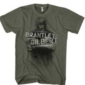 Brantley Gilbert olive green t-shirt